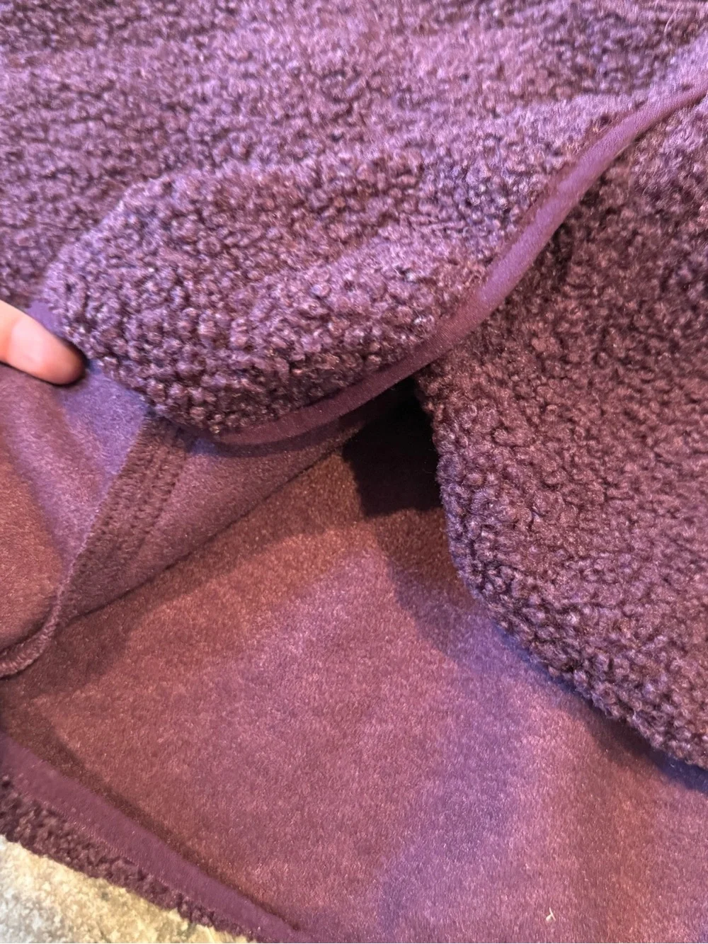 🧅Cozy Purple Sherpa Button-Up Jacket